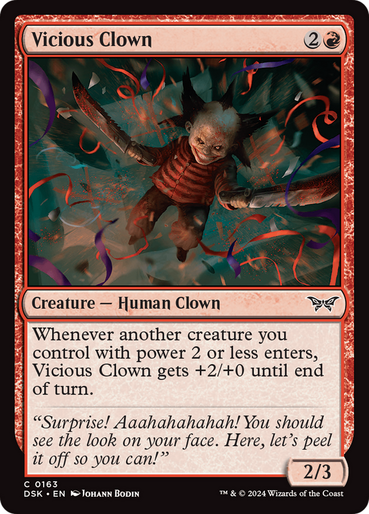 Magic: The Gathering - Vicious Clown - Duskmourn: House of Horror