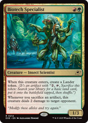 Magic: The Gathering - Biotech Specialist Foil - Edge of Eternities