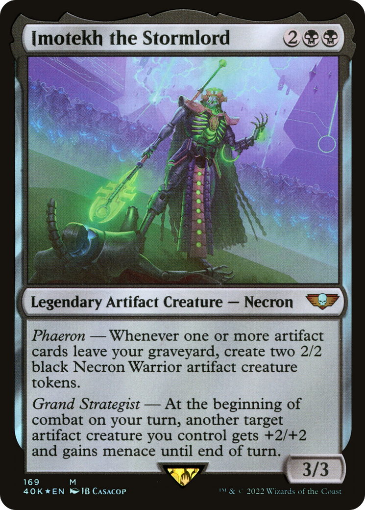Magic: The Gathering - Imotekh the Stormlord Foil - Warhammer 40000 Commander