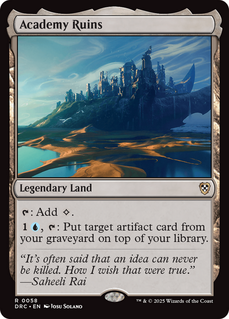 Magic: The Gathering - Academy Ruins - Aetherdrift Commander