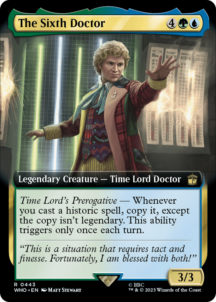 Magic: The Gathering - The Sixth Doctor Foil - Doctor Who