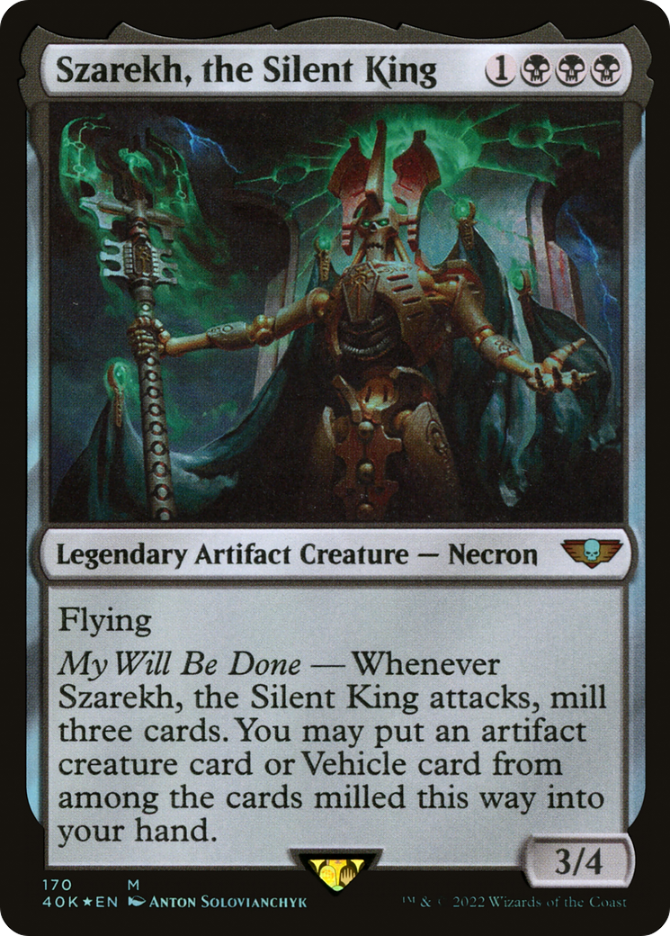 Magic: The Gathering - Szarekh, the Silent King Foil - Warhammer 40000 Commander