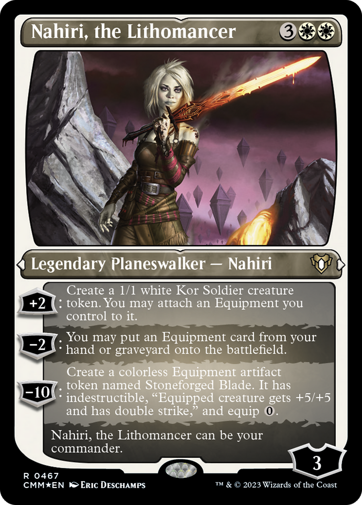 Magic: The Gathering - Nahiri, the Lithomancer Foil - Commander Masters