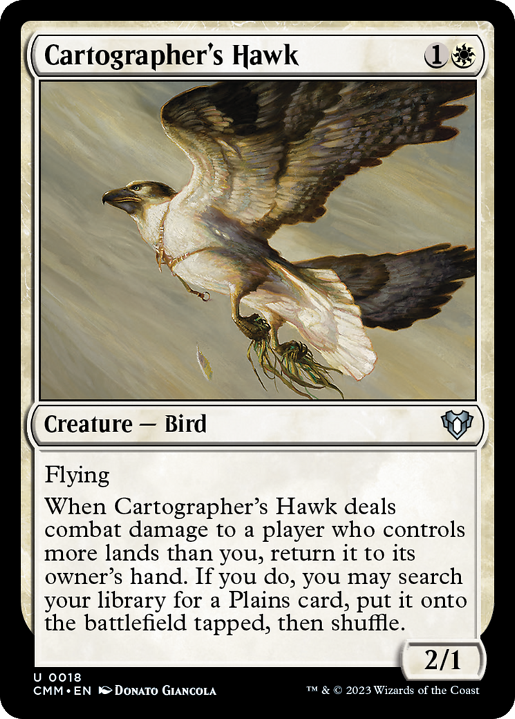 Magic: The Gathering - Cartographer's Hawk - Commander Masters