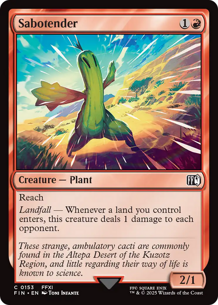 Magic: The Gathering - Sabotender Foil - Final Fantasy
