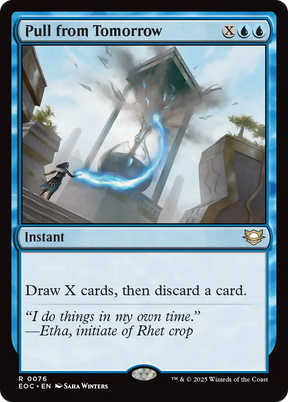 Magic: The Gathering - Pull from Tomorrow - Edge of Eternities Commander