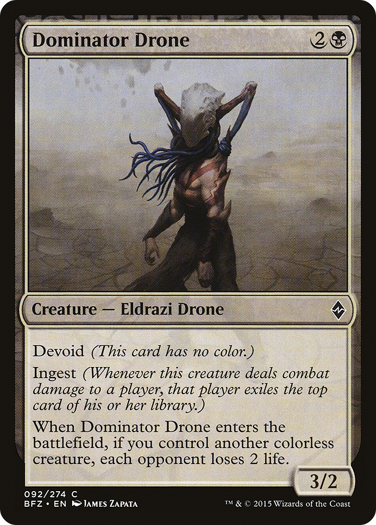 Magic: The Gathering - Dominator Drone Foil - Battle for Zendikar