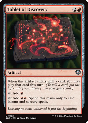 Magic: The Gathering - Tablet of Discovery - Secrets of Strixhaven
