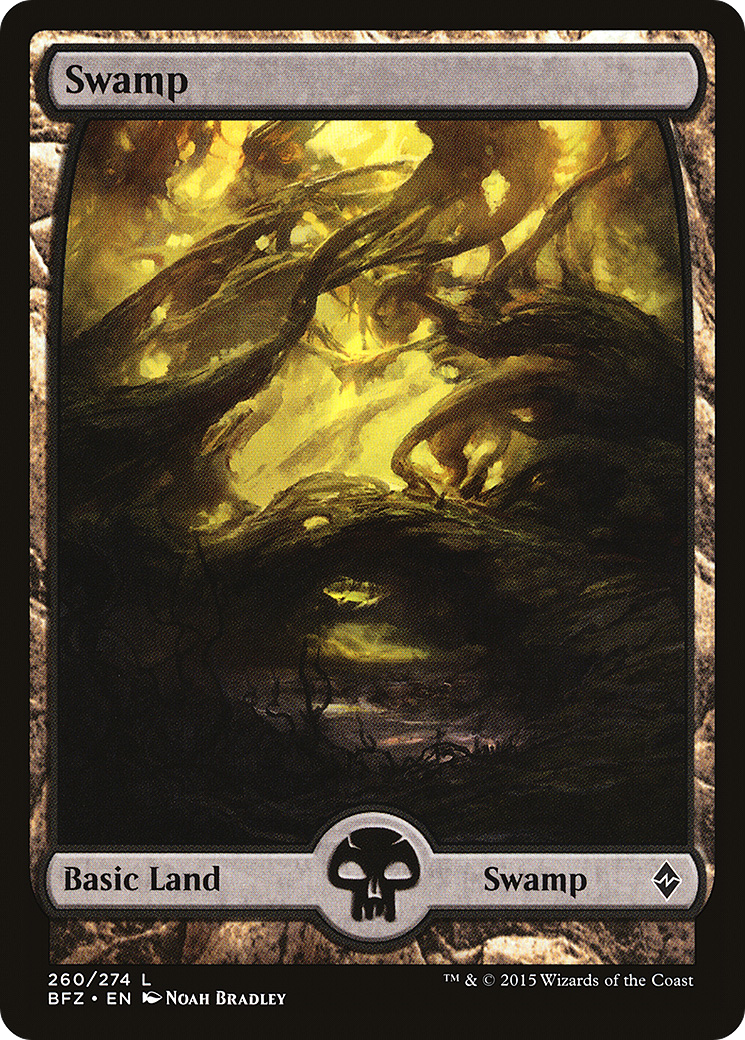 Magic: The Gathering - Swamp #260 Foil - Battle for Zendikar