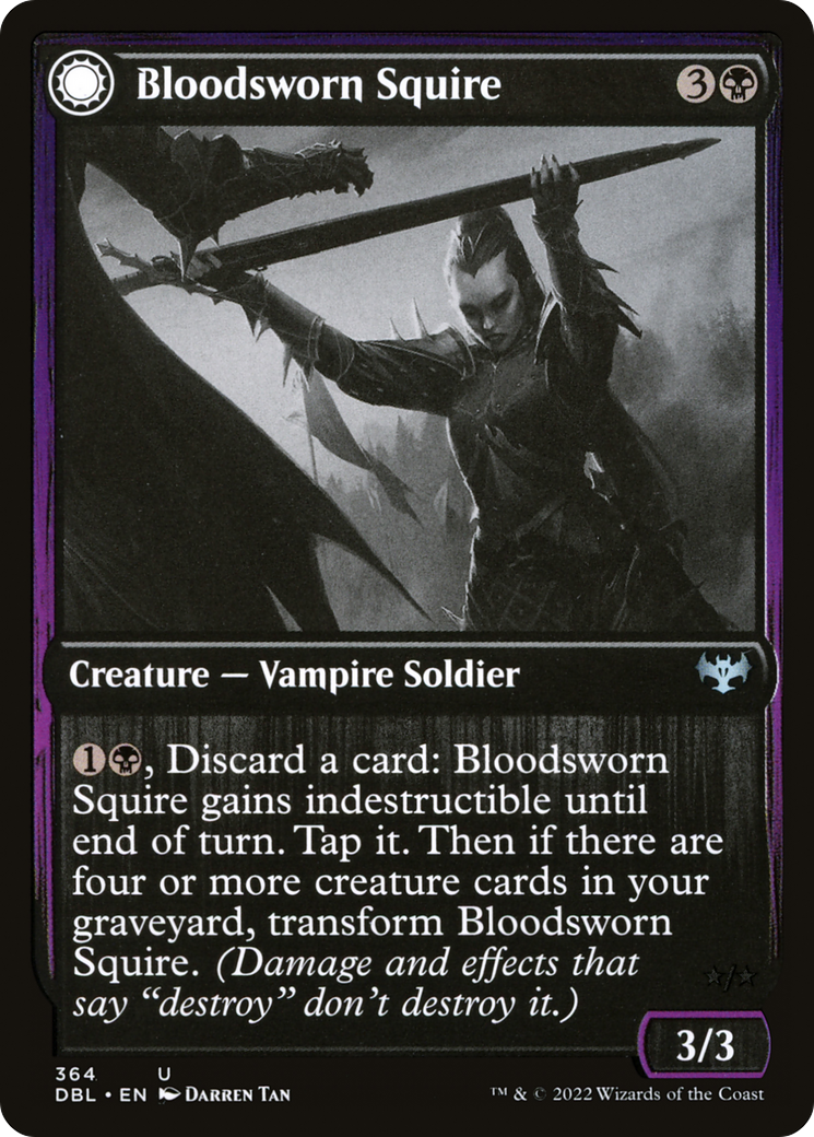 Magic: The Gathering - Bloodsworn Squire // Bloodsworn Knight - Innistrad: Double Feature
