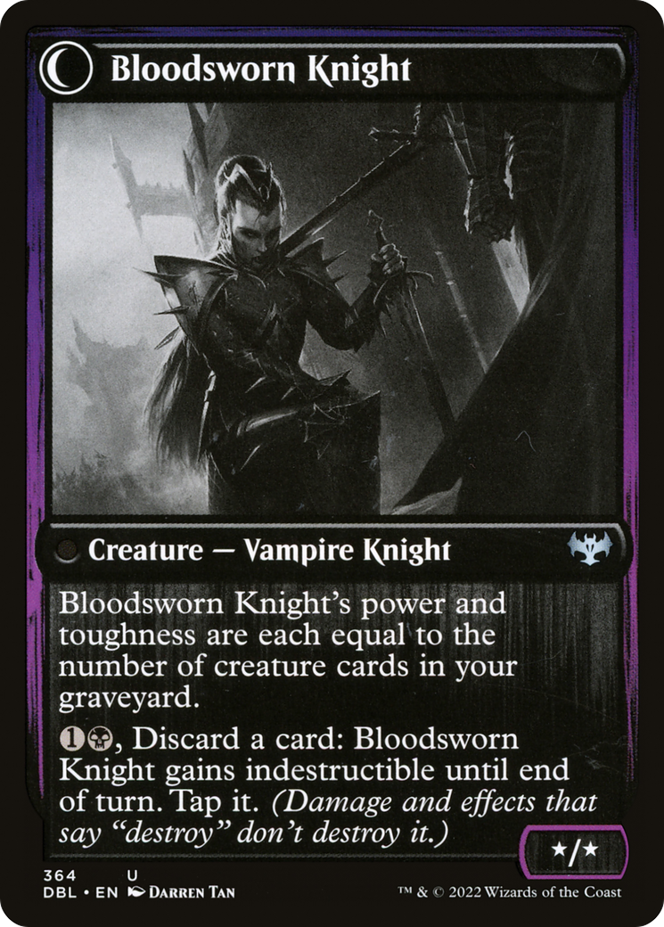 Magic: The Gathering - Bloodsworn Squire // Bloodsworn Knight - Innistrad: Double Feature