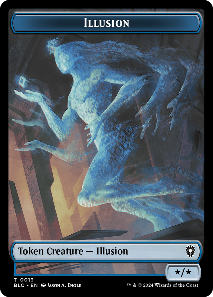 Magic: The Gathering - Illusion Token - Bloomburrow Commander Tokens