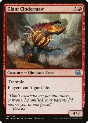 Magic: The Gathering - Giant Cindermaw Foil - The Brothers' War