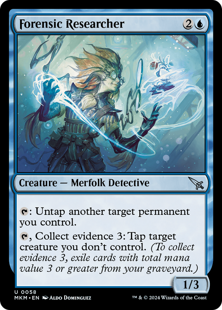 Magic: The Gathering - Forensic Researcher Foil - Murders at Karlov Manor