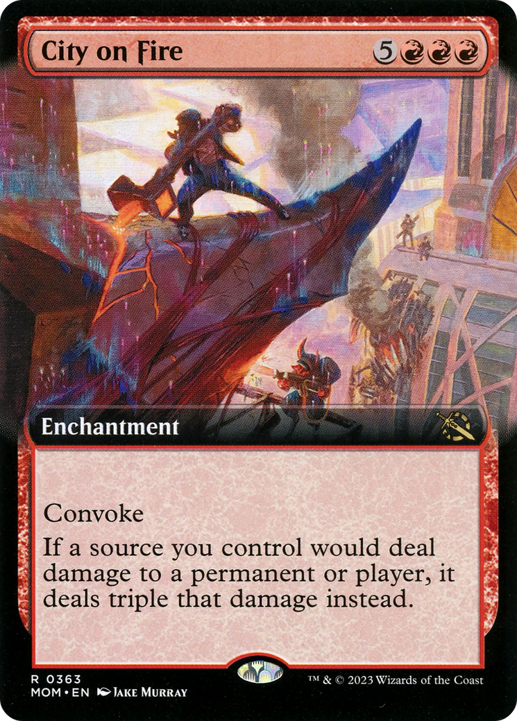 Magic: The Gathering - City on Fire Foil - March of the Machine