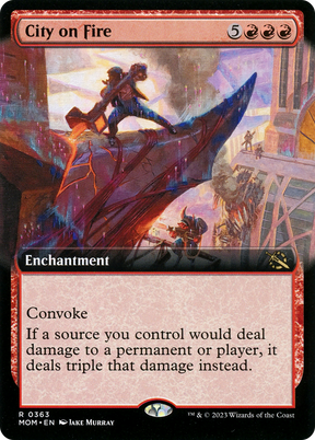 Magic: The Gathering - City on Fire Foil - March of the Machine