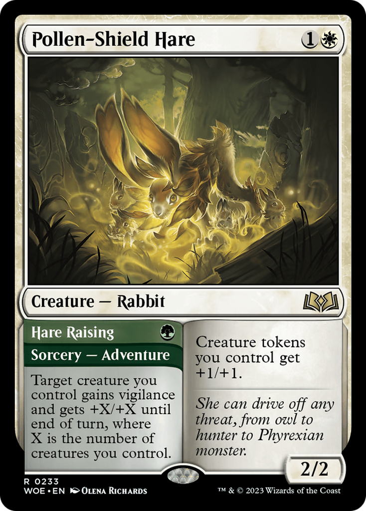 Magic: The Gathering - Pollen-Shield Hare // Hare Raising Foil - Wilds of Eldraine