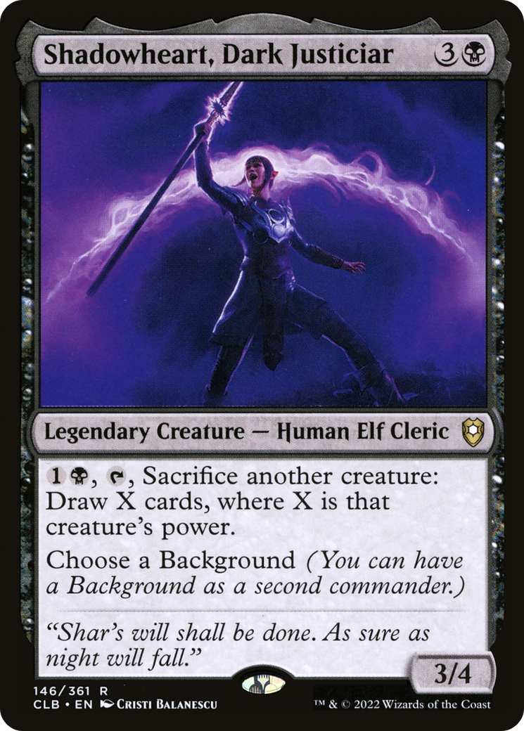 Magic: The Gathering - Shadowheart, Dark Justiciar - Commander Legends: Battle for Baldur's Gate