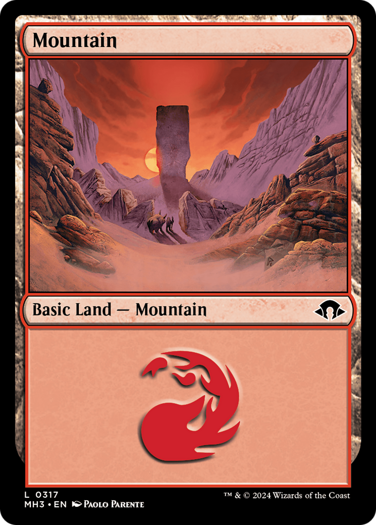 Magic: The Gathering - Mountain #317 Foil - Modern Horizons 3