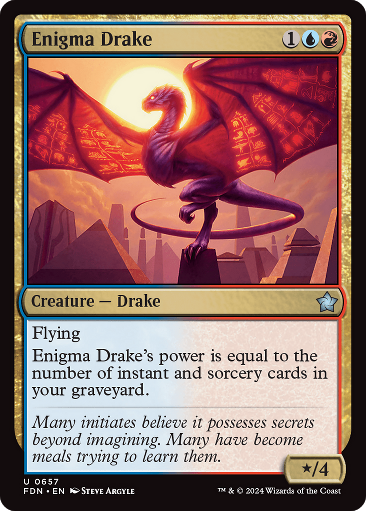 Magic: The Gathering - Enigma Drake - Foundations