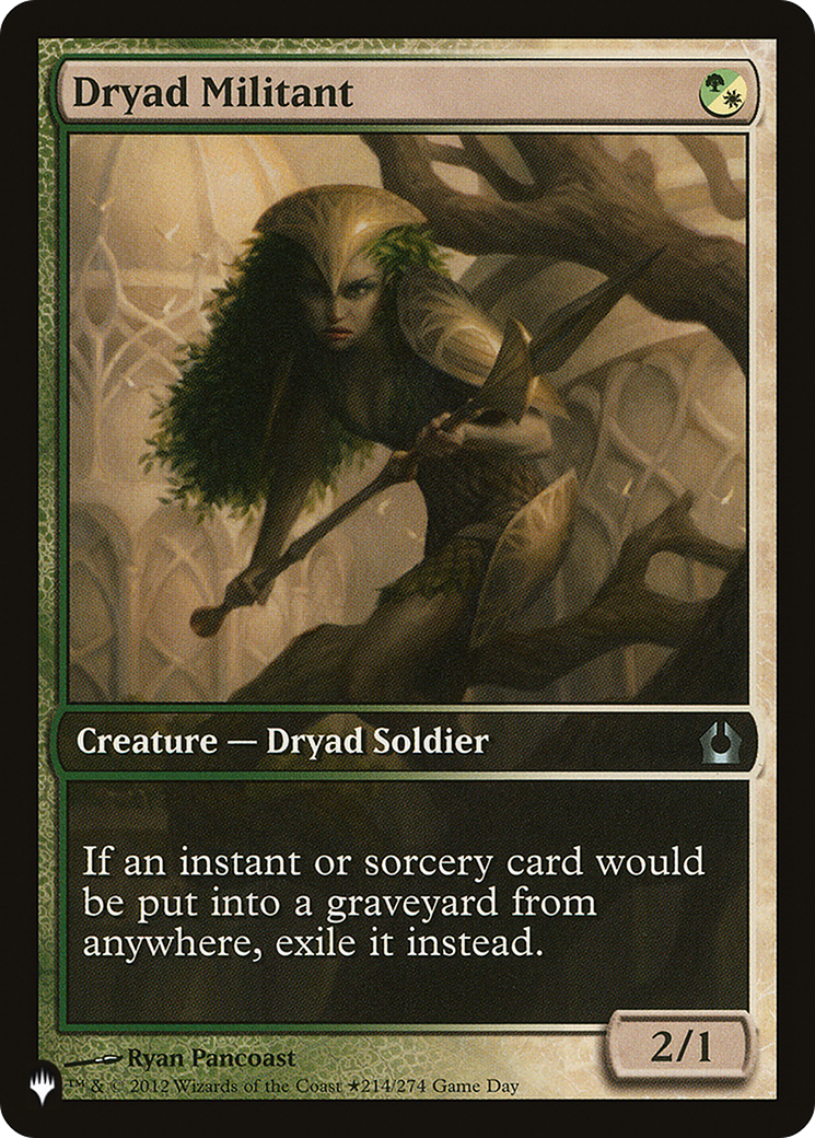 Magic: The Gathering - Dryad Militant - The List