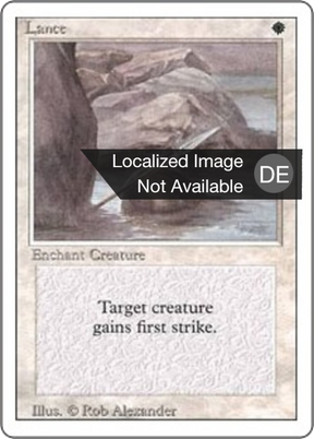Magic: The Gathering - Lanze - Revised Edition