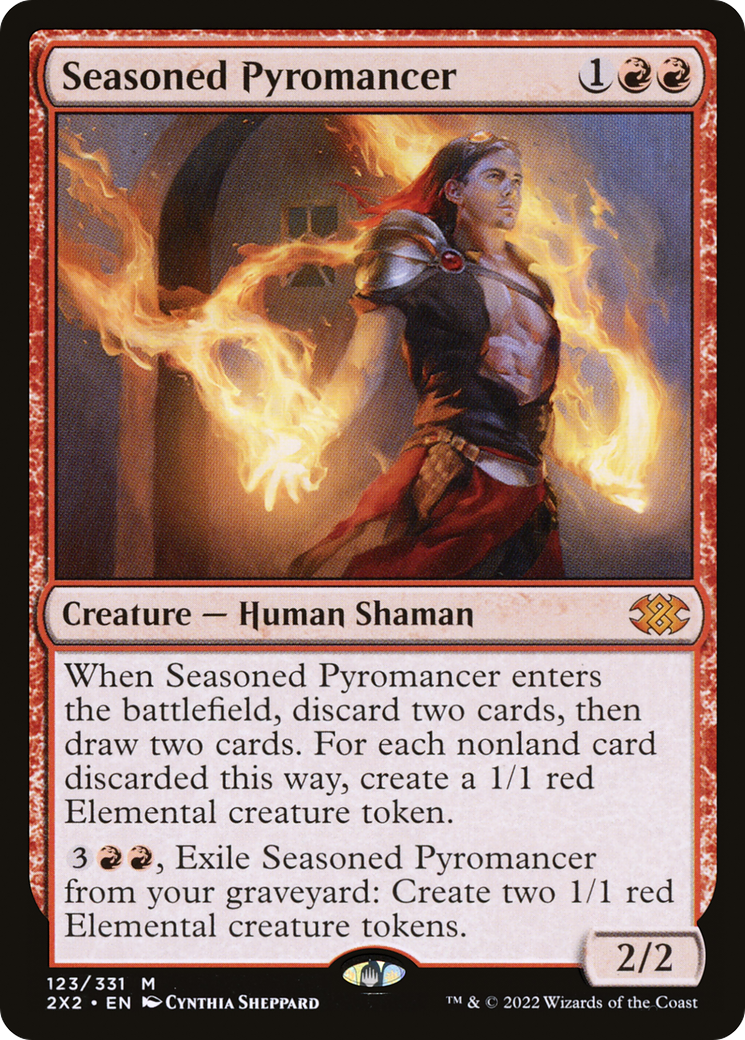 Magic: The Gathering - Seasoned Pyromancer Foil - Double Masters 2022