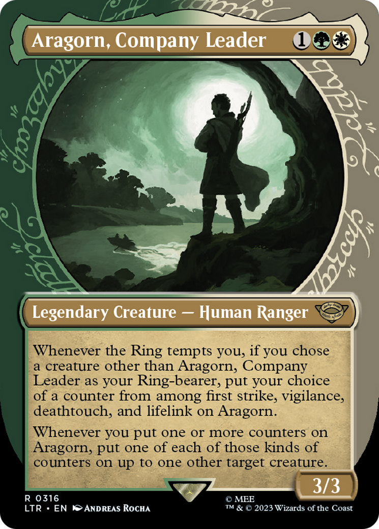 Magic: The Gathering - Aragorn, Company Leader Foil - The Lord of the Rings: Tales of Middle-earth