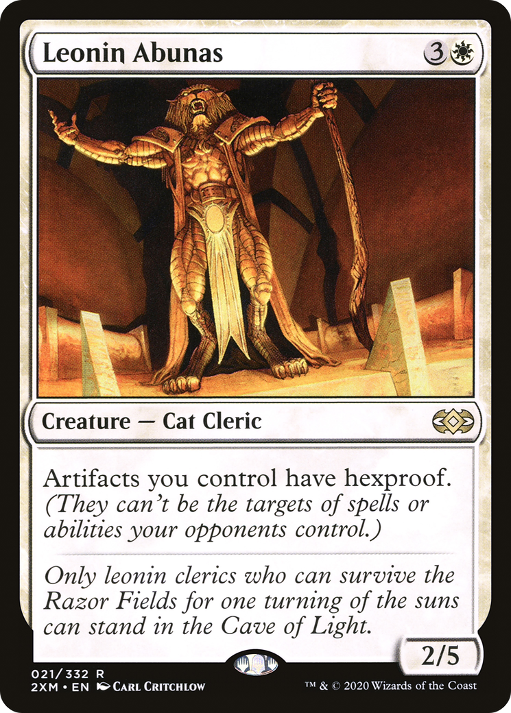 Magic: The Gathering - Leonin Abunas Foil - Double Masters