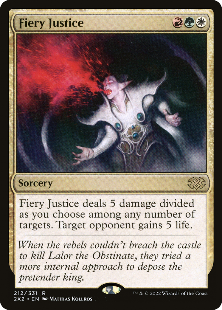 Magic: The Gathering - Fiery Justice Foil - Double Masters 2022
