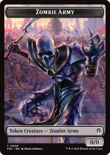 Magic: The Gathering - Zombie Army Token - Reality Fracture Commander Tokens