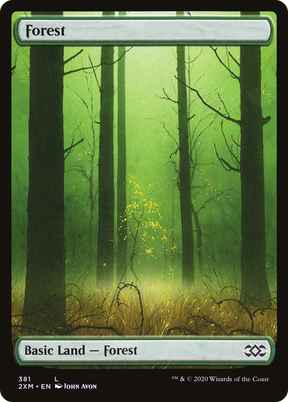 Magic: The Gathering - Forest #381 Foil - Double Masters
