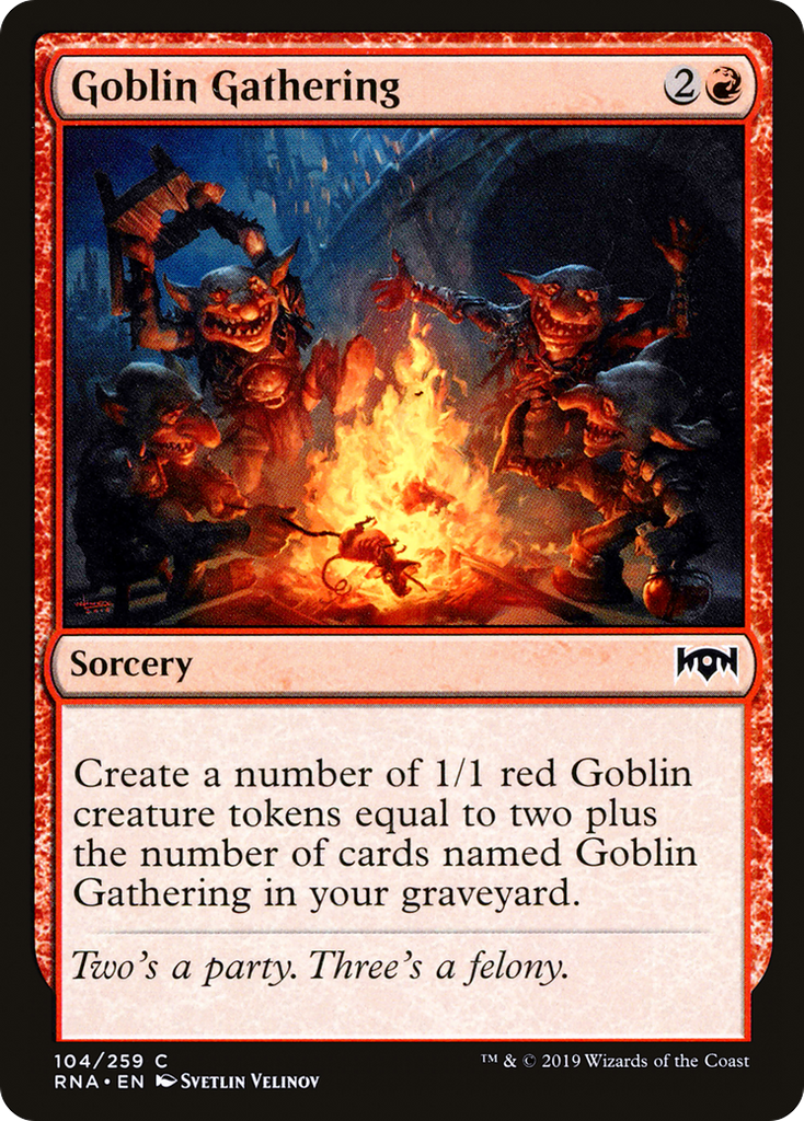 Magic: The Gathering - Goblin Gathering Foil - Ravnica Allegiance