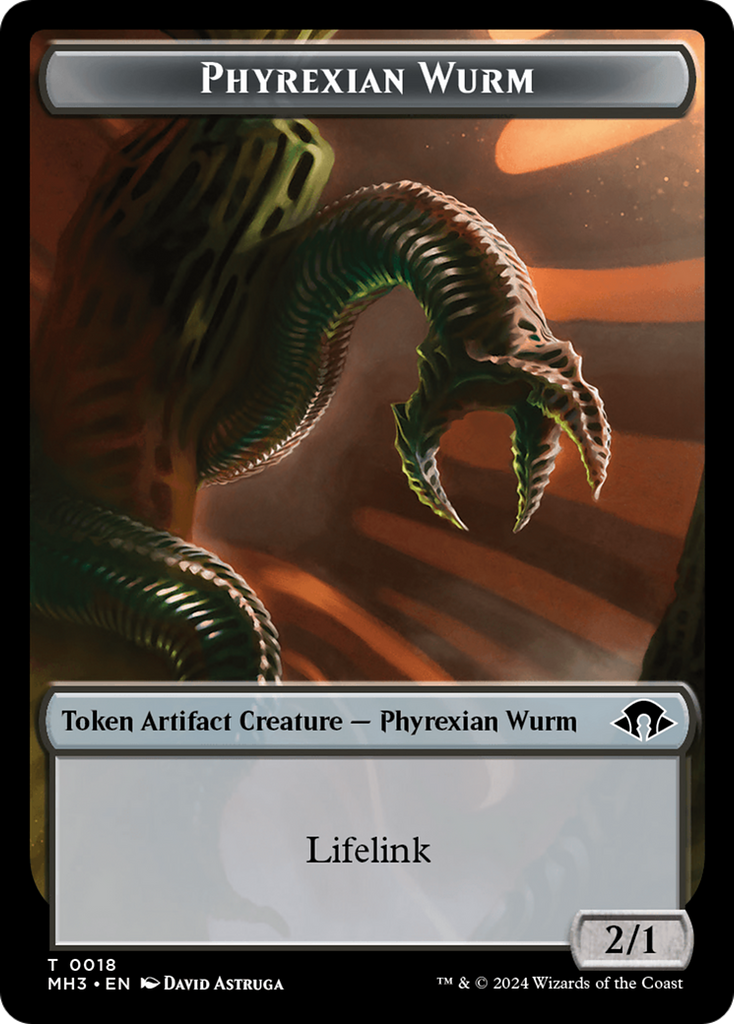 Magic: The Gathering - Phyrexian Wurm Token - Modern Horizons 3 Tokens