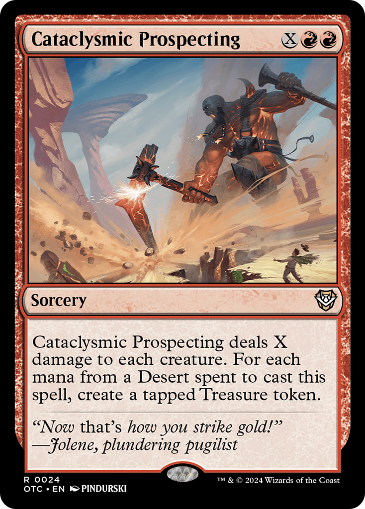 Magic: The Gathering - Cataclysmic Prospecting - Outlaws of Thunder Junction Commander