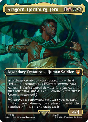 Magic: The Gathering - Aragorn, Hornburg Hero Foil - Tales of Middle-earth Commander