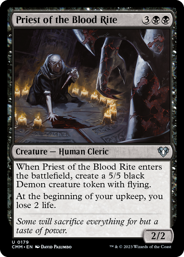 Magic: The Gathering - Priest of the Blood Rite Foil - Commander Masters