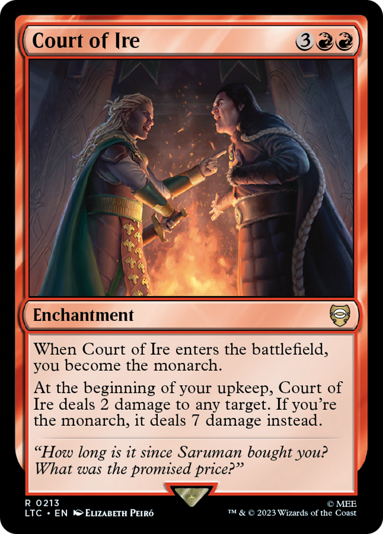 Magic: The Gathering - Court of Ire - Tales of Middle-earth Commander