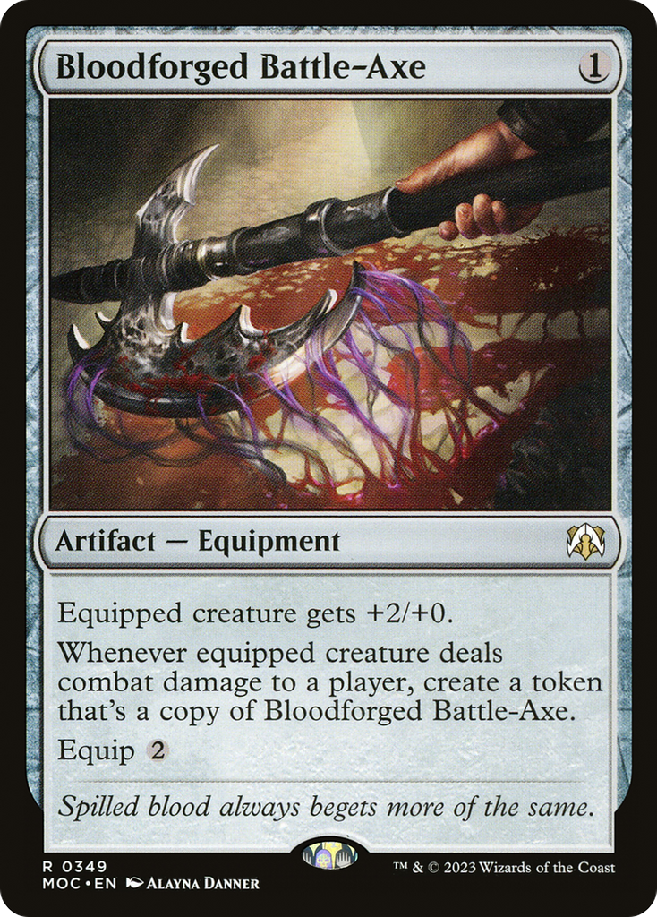 Magic: The Gathering - Bloodforged Battle-Axe - March of the Machine Commander