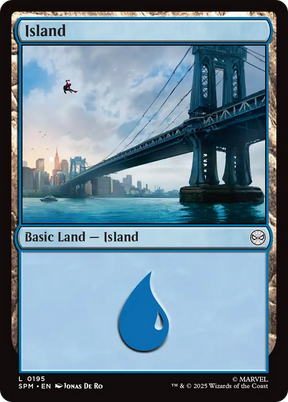 Magic: The Gathering - Island #195 Foil - Marvel's Spider-Man