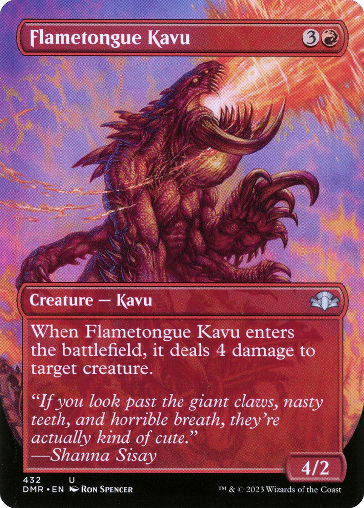 Magic: The Gathering - Flametongue Kavu - Dominaria Remastered