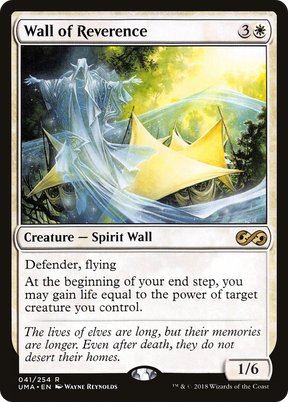 Magic: The Gathering - Wall of Reverence Foil - Ultimate Masters