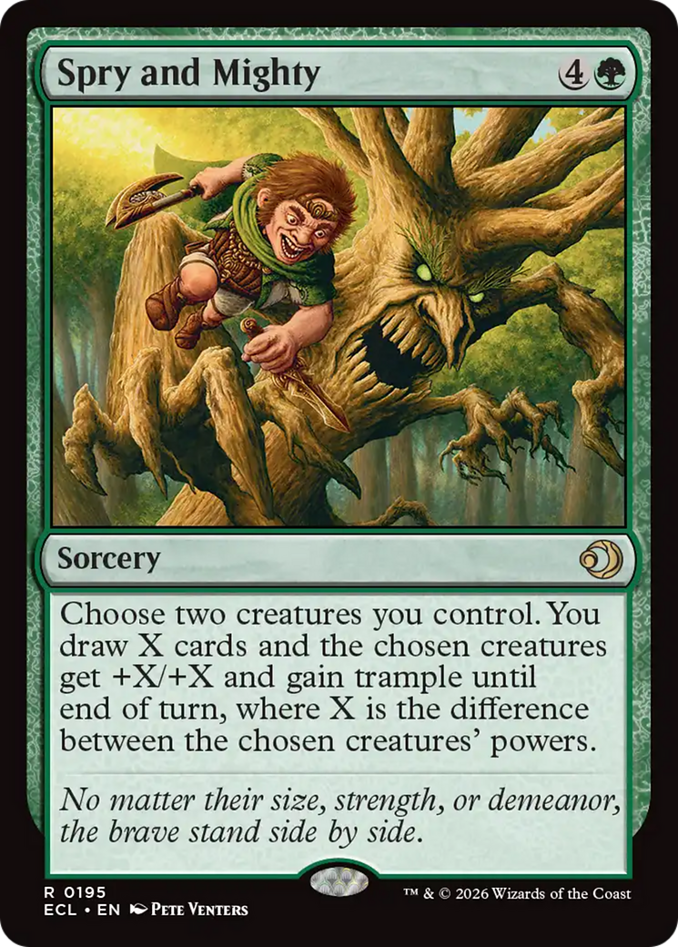 Magic: The Gathering - Spry and Mighty Foil - Lorwyn Eclipsed
