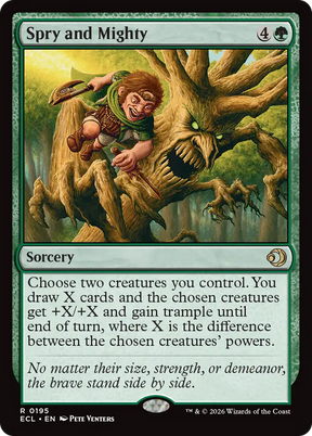 Magic: The Gathering - Spry and Mighty Foil - Lorwyn Eclipsed
