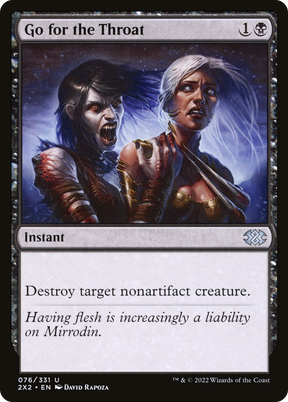 Magic: The Gathering - Go for the Throat Foil - Double Masters 2022