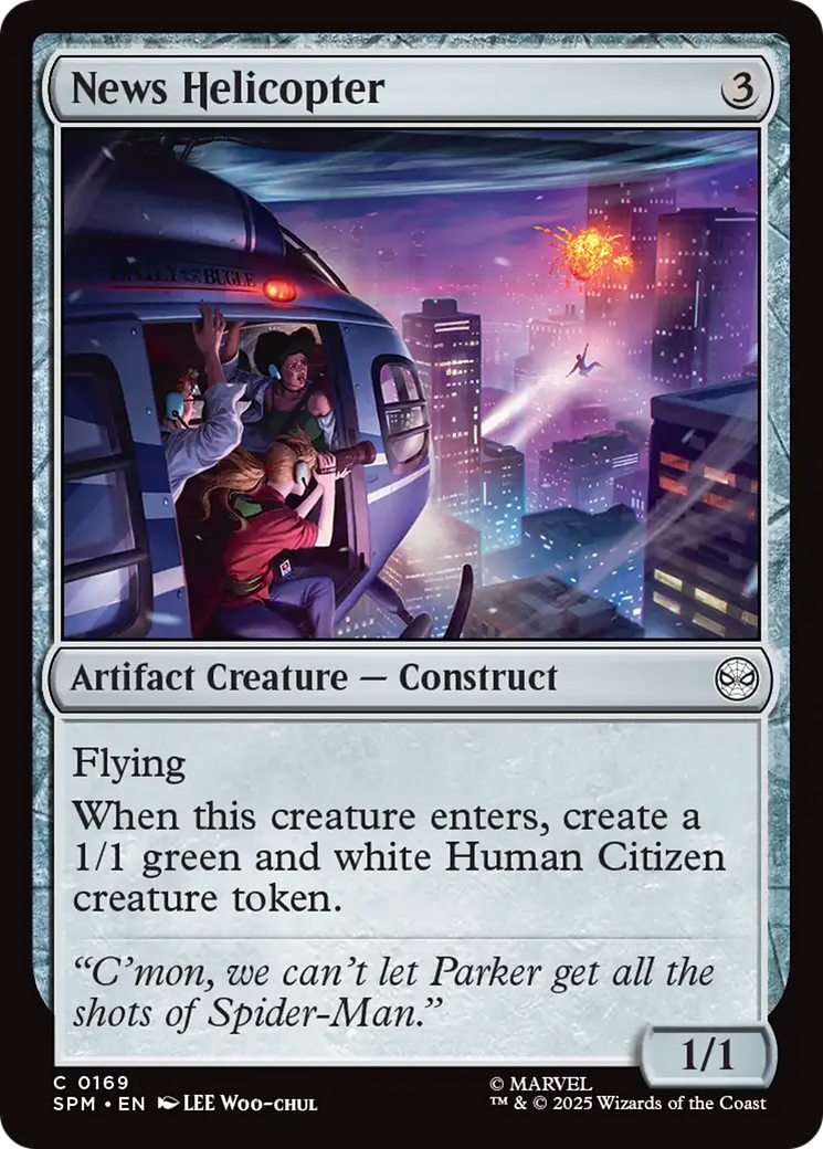 Magic: The Gathering - News Helicopter Foil - Marvel's Spider-Man