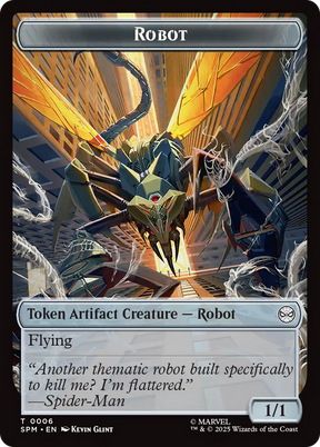 Magic: The Gathering - Robot Token - Marvel's Spider-Man Tokens