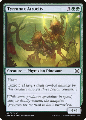 Magic: The Gathering - Tyrranax Atrocity Foil - Phyrexia: All Will Be One