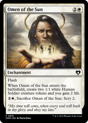 Magic: The Gathering - Omen of the Sun - Commander Masters