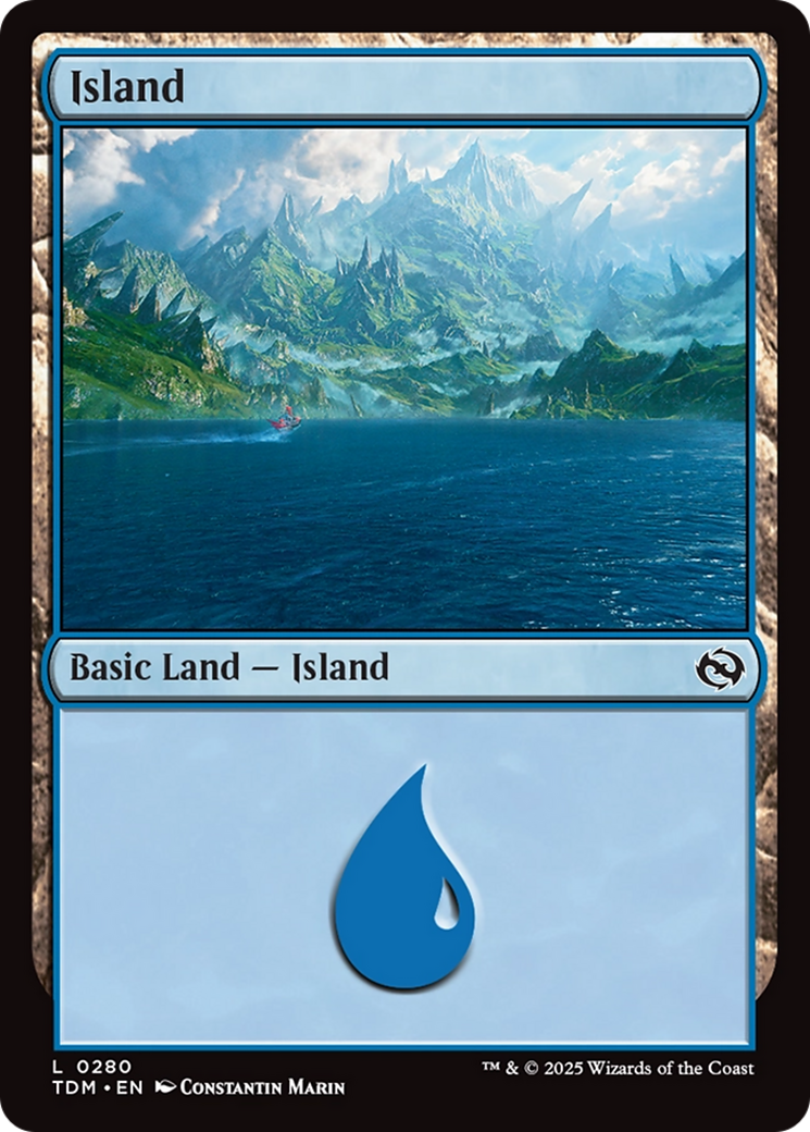 Magic: The Gathering - Island #280 Foil - Tarkir: Dragonstorm